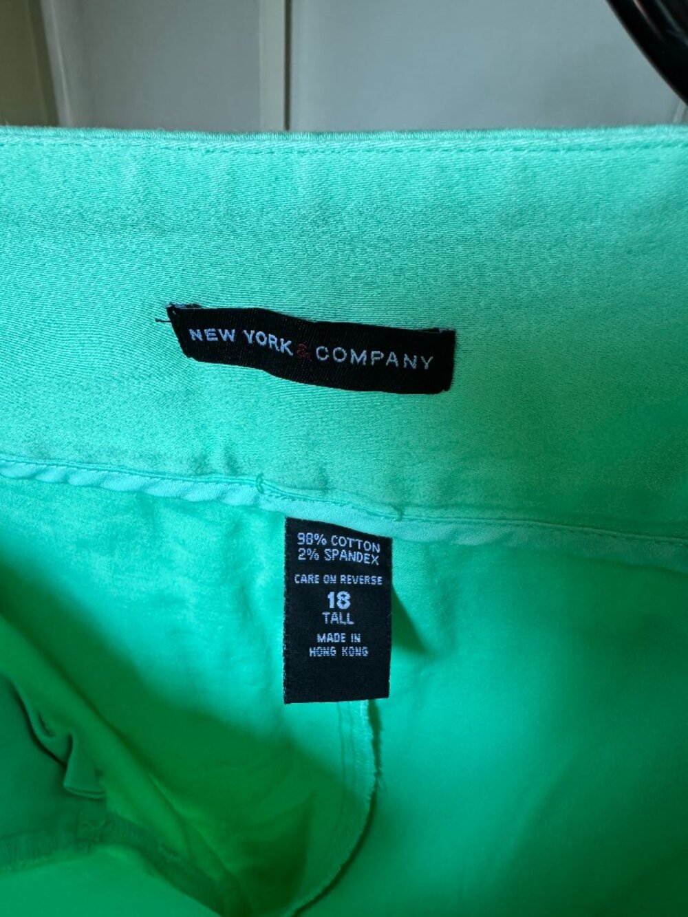 new york & co capri size 18t stretch never worn wide waistband